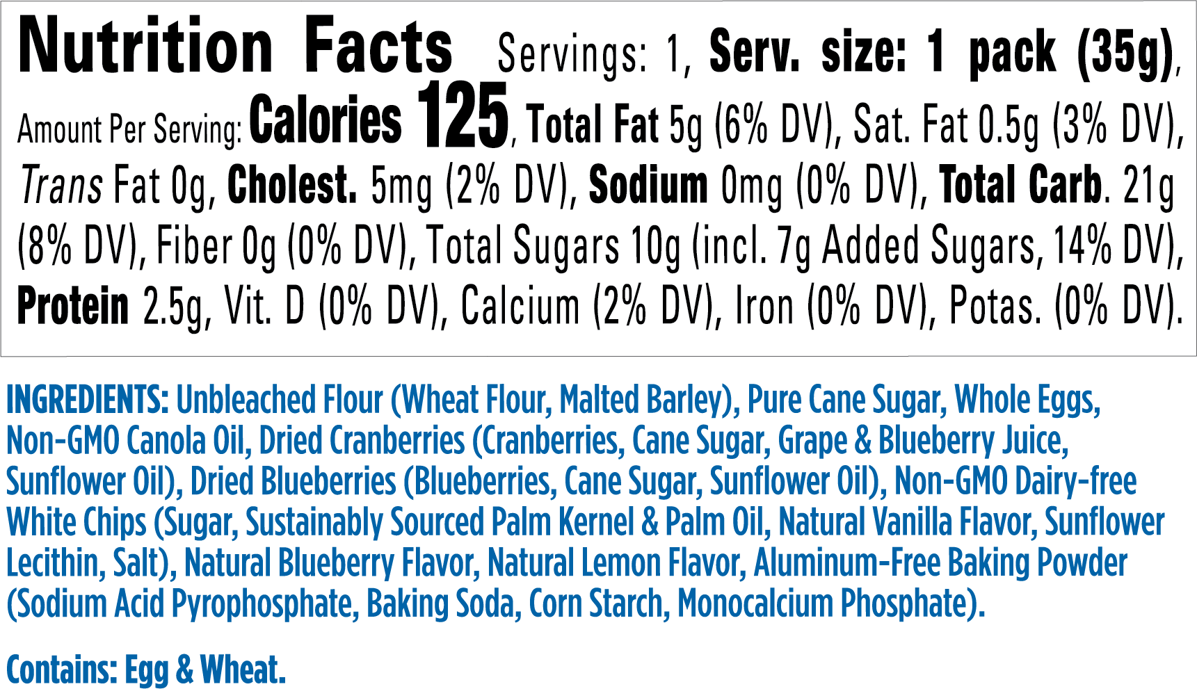 Wholesale - Blueberry Lemon Twice Baked Cookies