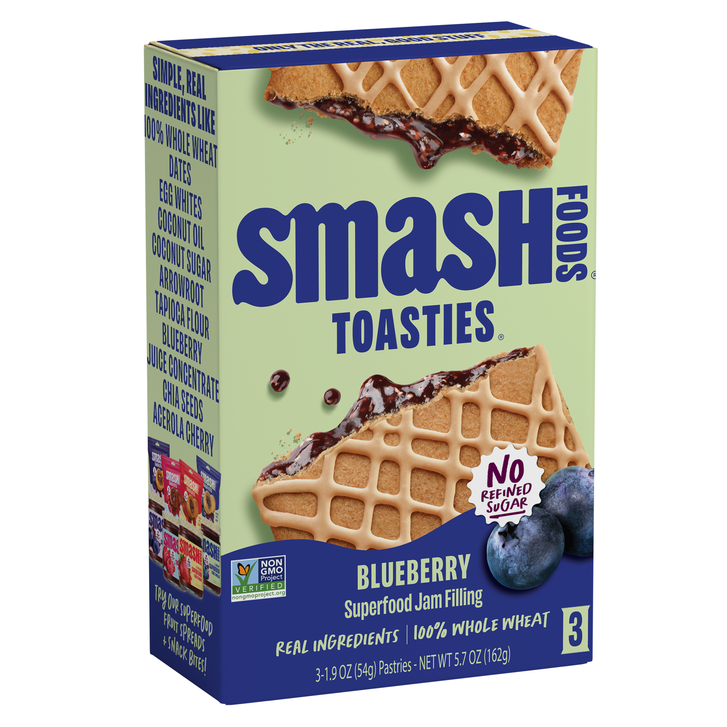 Blueberry Toasties 3 ct | Case of 6 Boxes