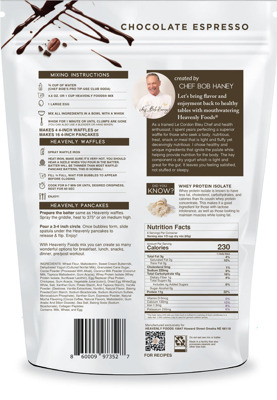 13.5 oz Chocolate Espresso Heavenly Foods® Mix (Case of 6)