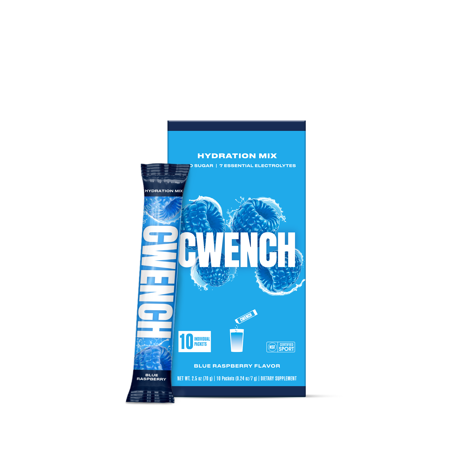 CWENCH Hydration Mix Blue Raspberry 10ct