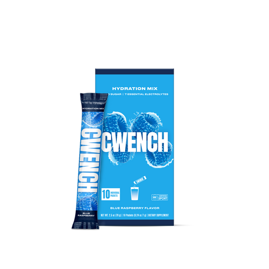 CWENCH Hydration Mix — Blue Raspberry (12 cases of 10 sticks)
