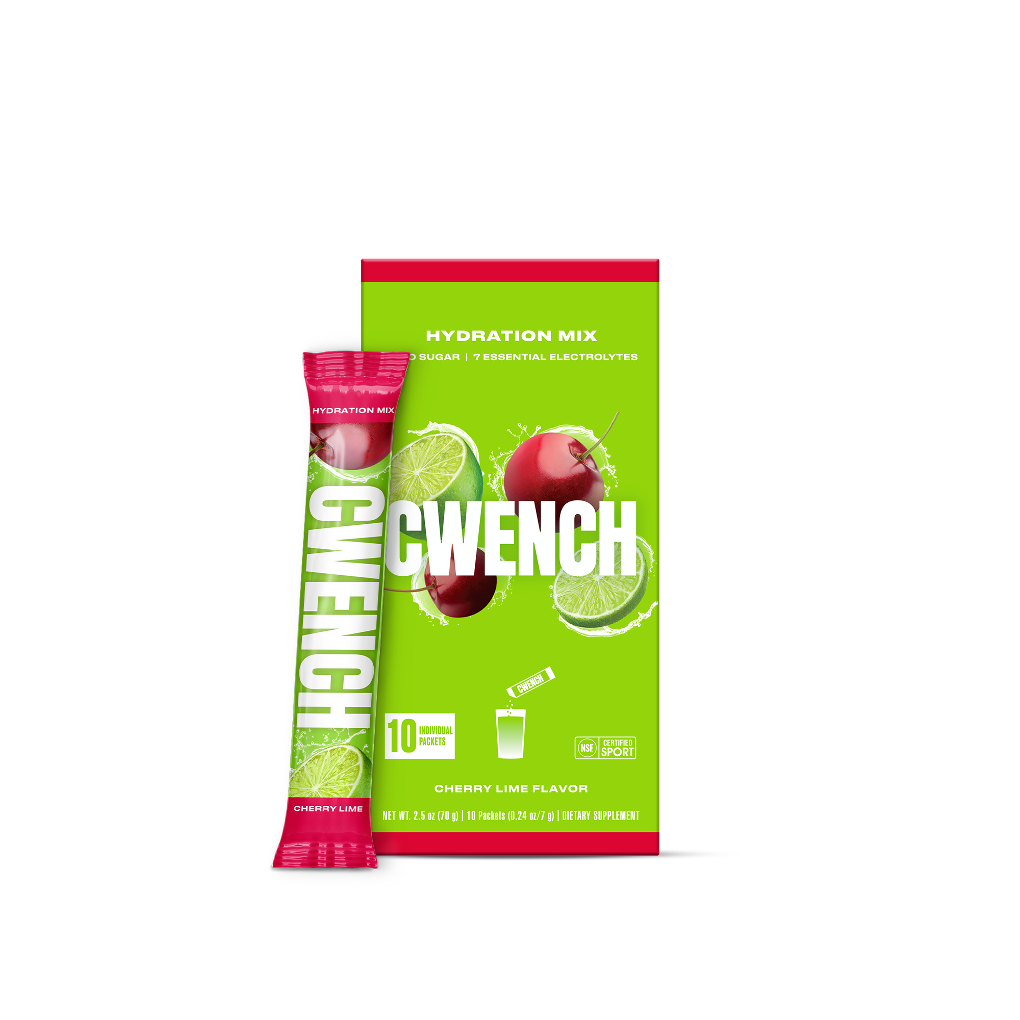 CWENCH Hydration Mix Cherry Lime 10ct
