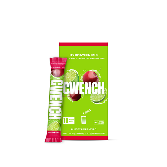 CWENCH Hydration Mix — Cherry Lime (12 cases of 10 sticks)