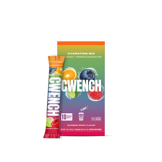 CWENCH Hydration Mix — Rainbow Swirl (12 cases of 10 sticks)