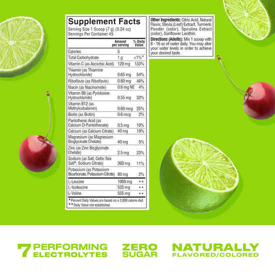 CWENCH Hydration Mix — Cherry Lime (12 cases of 10 sticks)