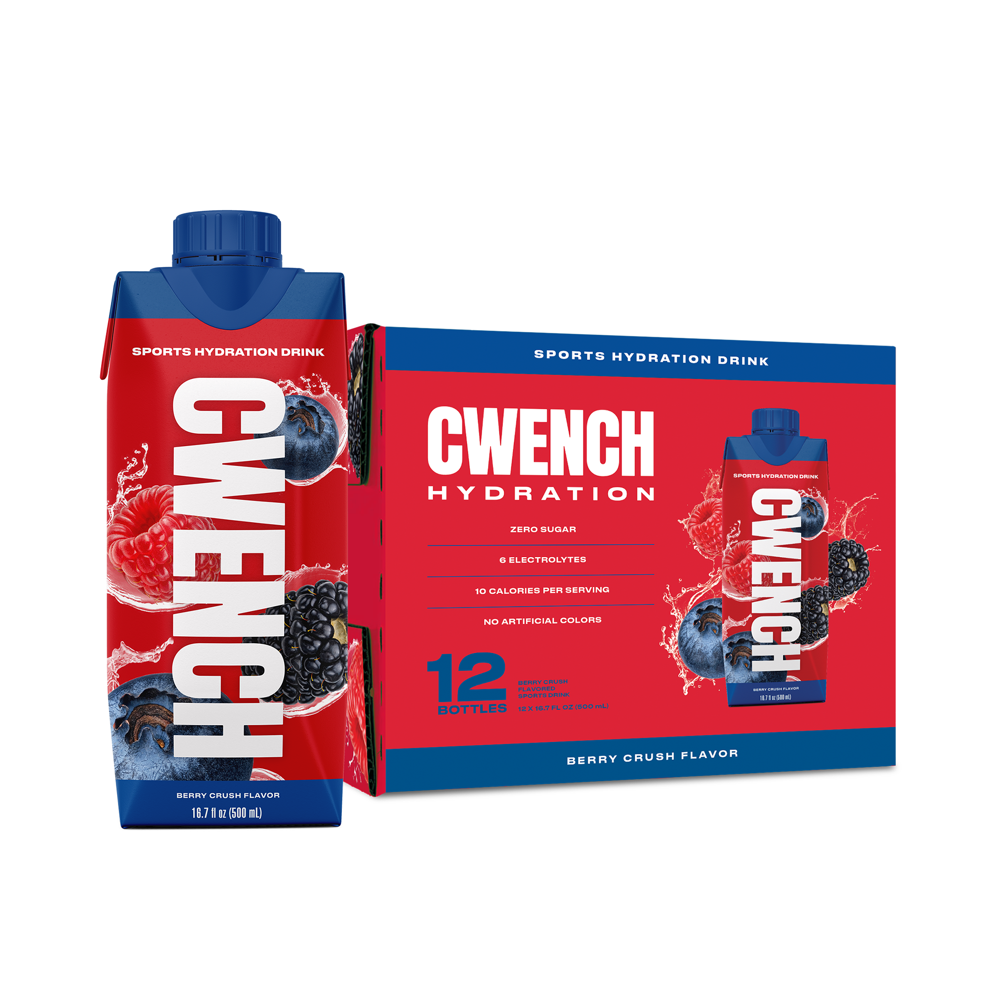 CWENCH Sports Drink Berry Crush 12-pack