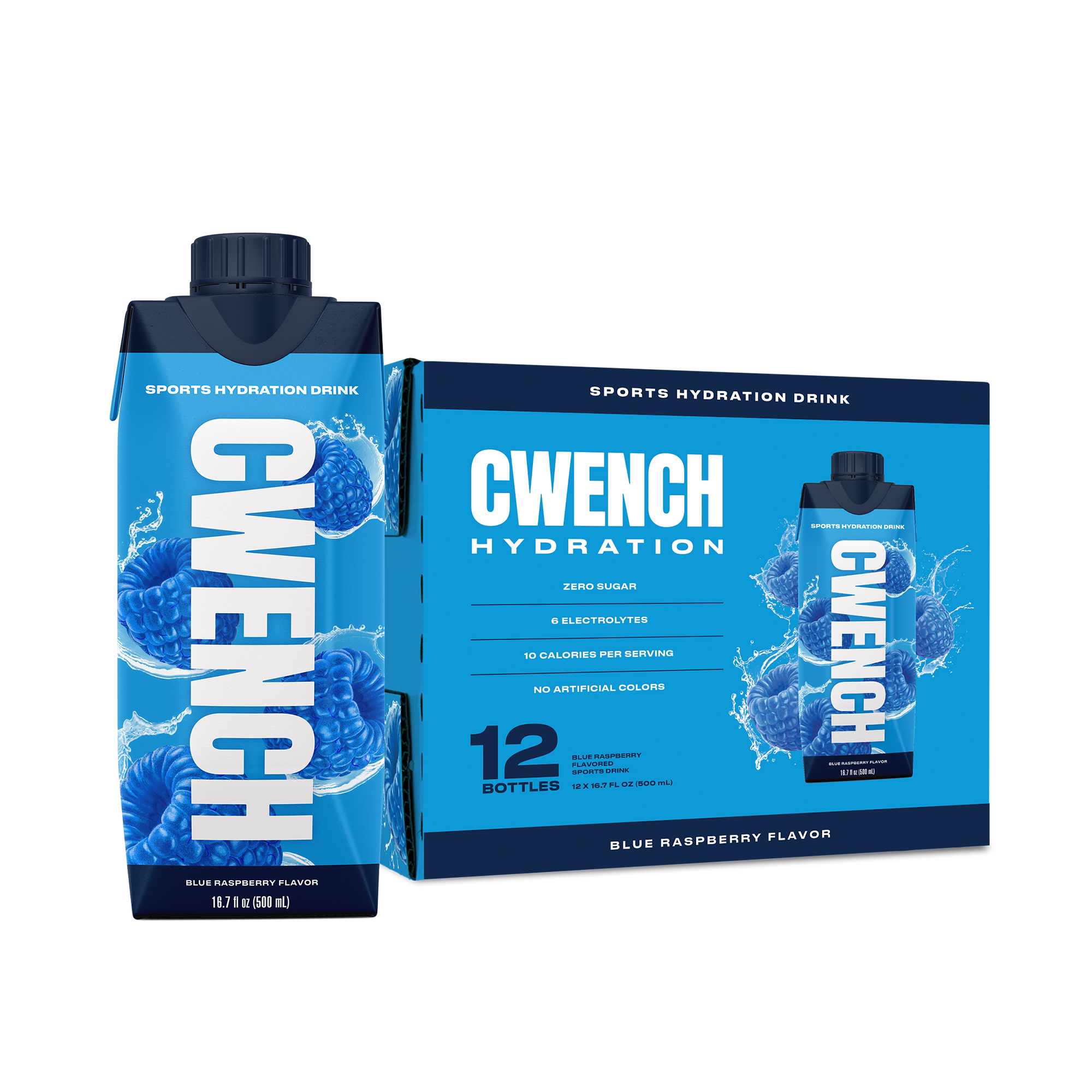 CWENCH Sports Drink Blue Raspberry 12-pack