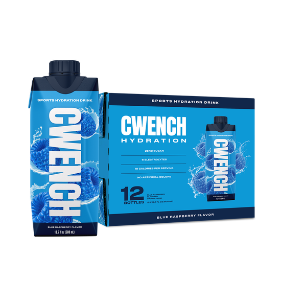 CWENCH Sports Drink — Blue Raspberry (12-pack, 16.9oz)