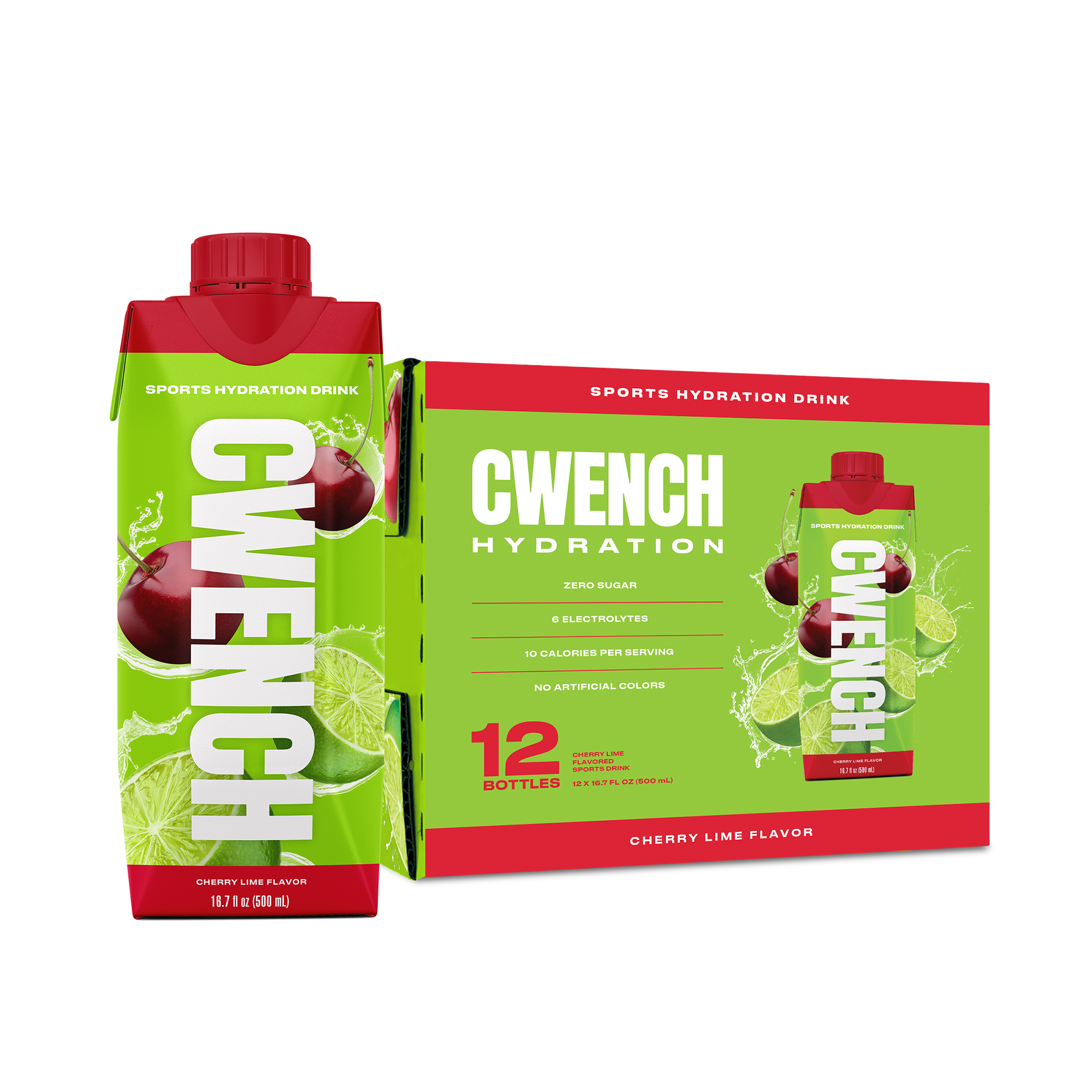 CWENCH Sports Drink Cherry Lime 12-pack