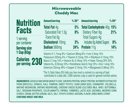 Goodles Cheddy Mac Cup 2.22oz PS (48ct)