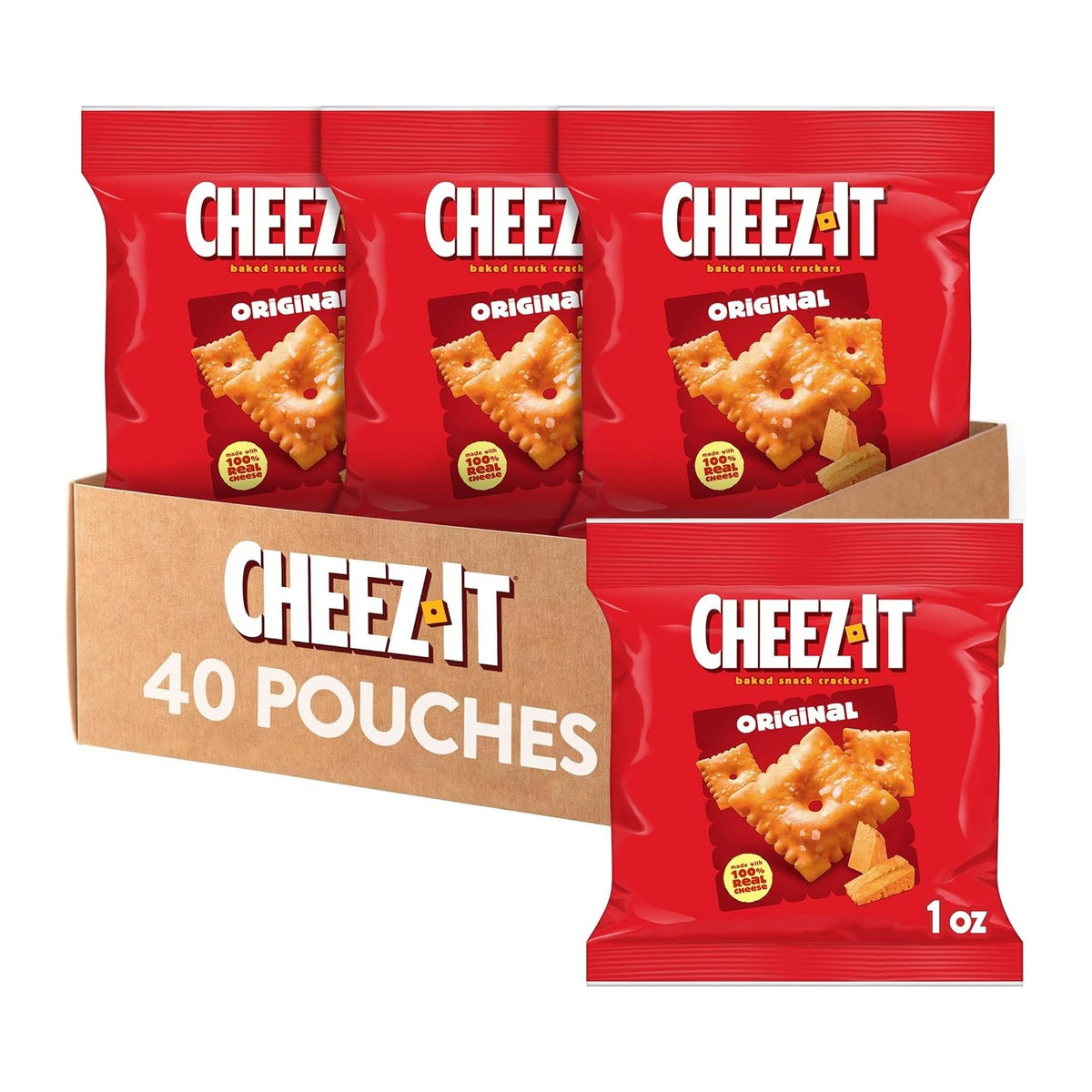 Cheez-It Original Baked Snack Crackers 1oz (40ct)