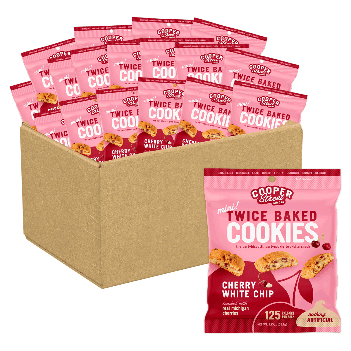 Wholesale - Cherry White Chip Twice Baked Cookies