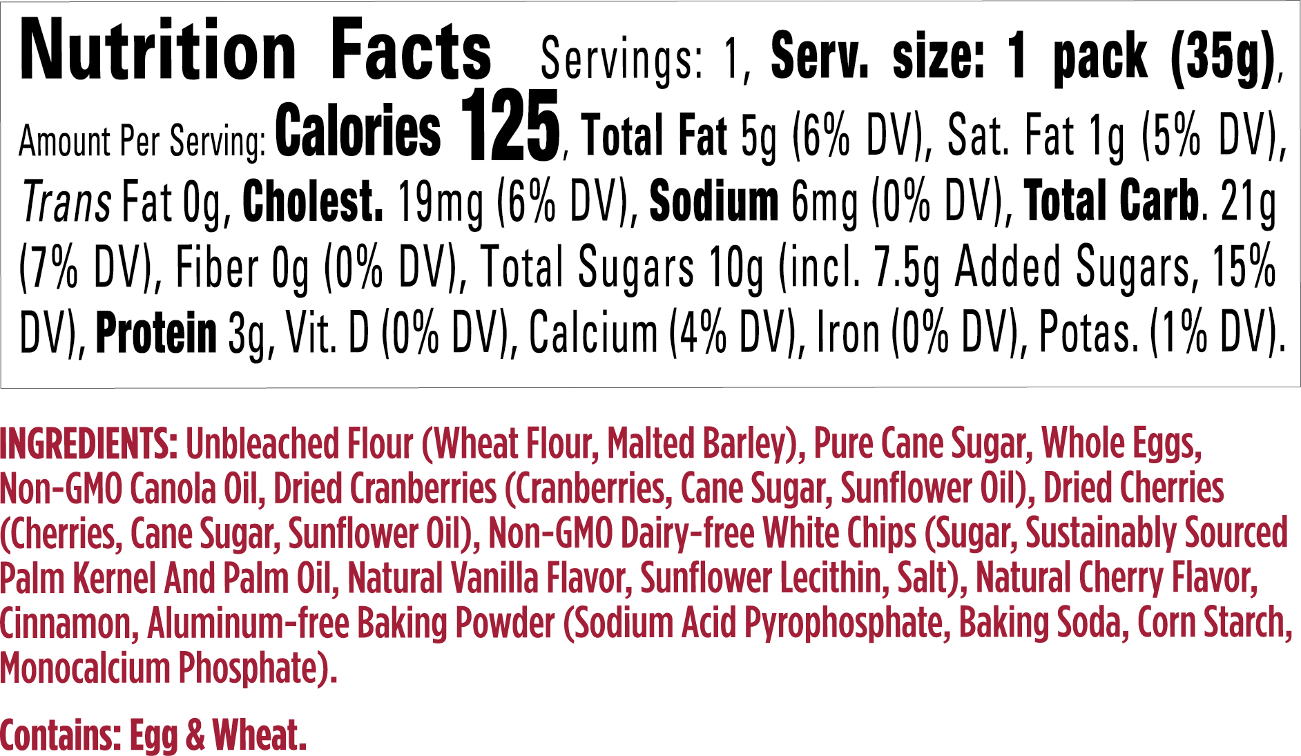 Wholesale - Cherry White Chip Twice Baked Cookies