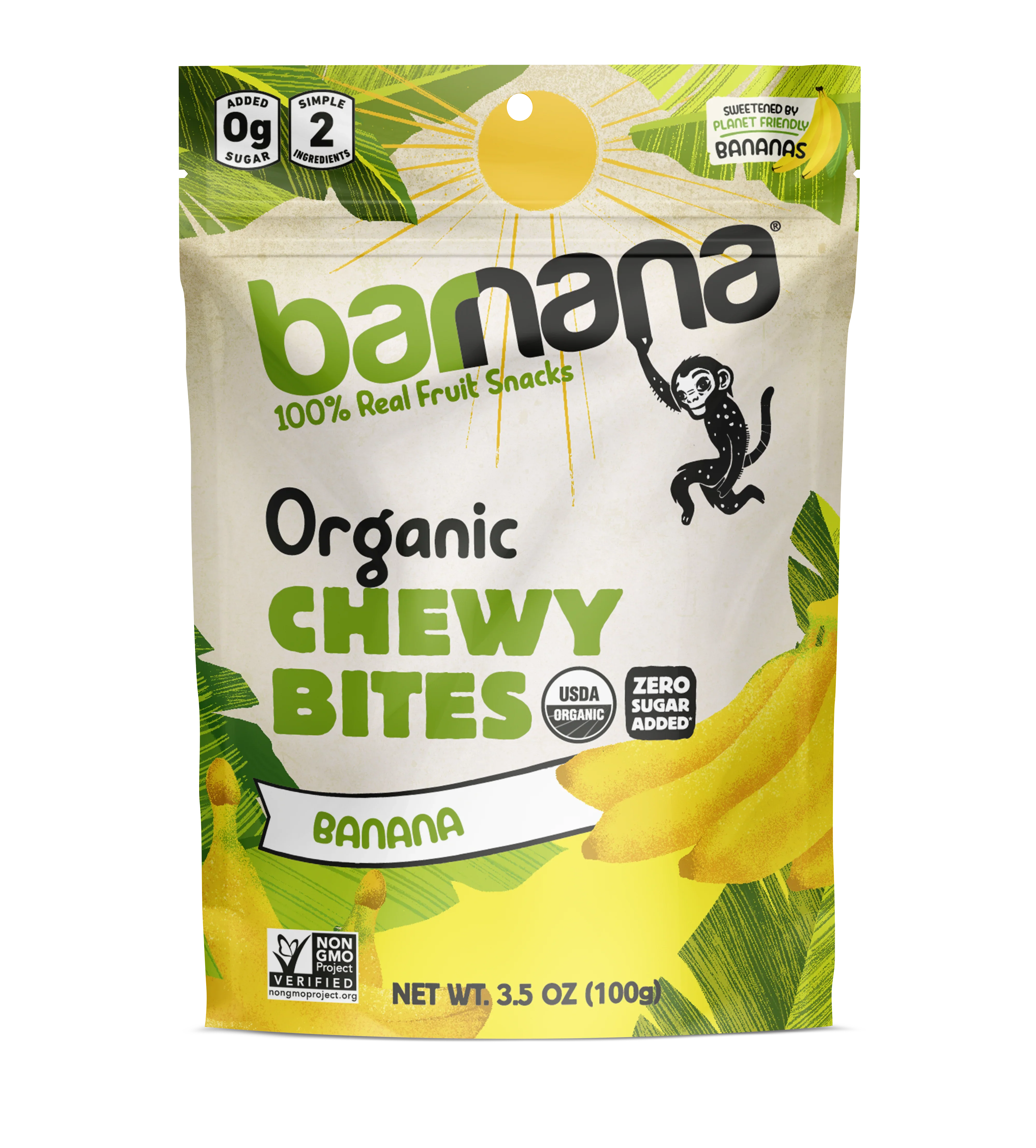(100g, 12 Pack) Organic ORIGINAL Banana Bites