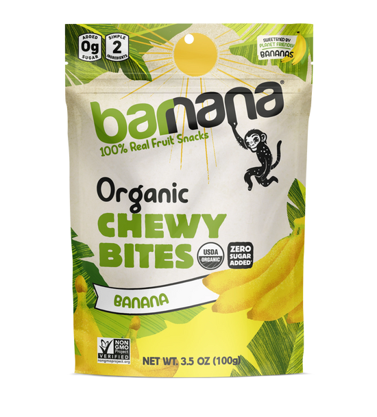 (100g, 12 Pack) Organic ORIGINAL Banana Bites