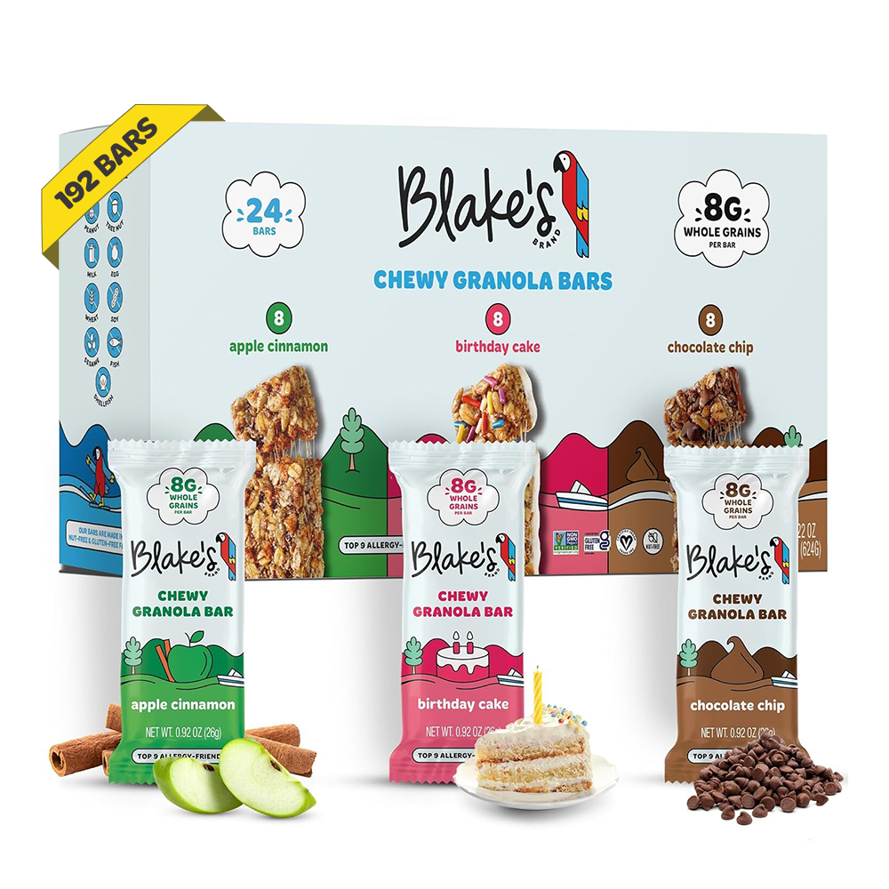 Blake's Chewy Bars, Variety Pack, 192 Bars