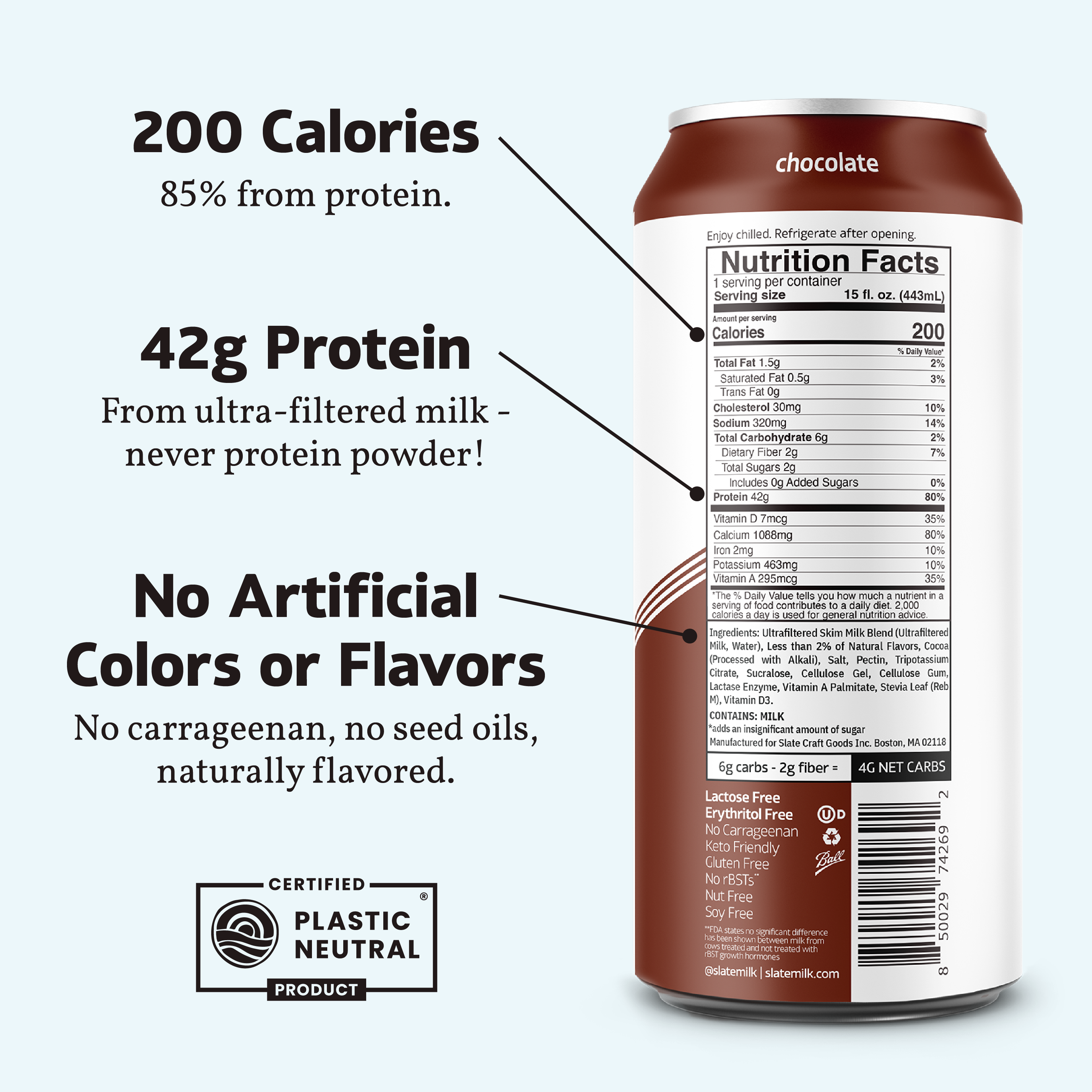 Chocolate 42G nutrition facts