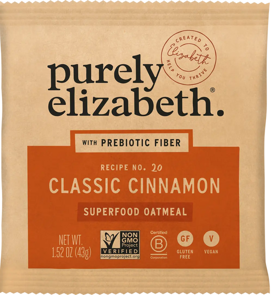 Superfood Oatmeal with Prebiotic Fiber Classic Cinnamon 60ct