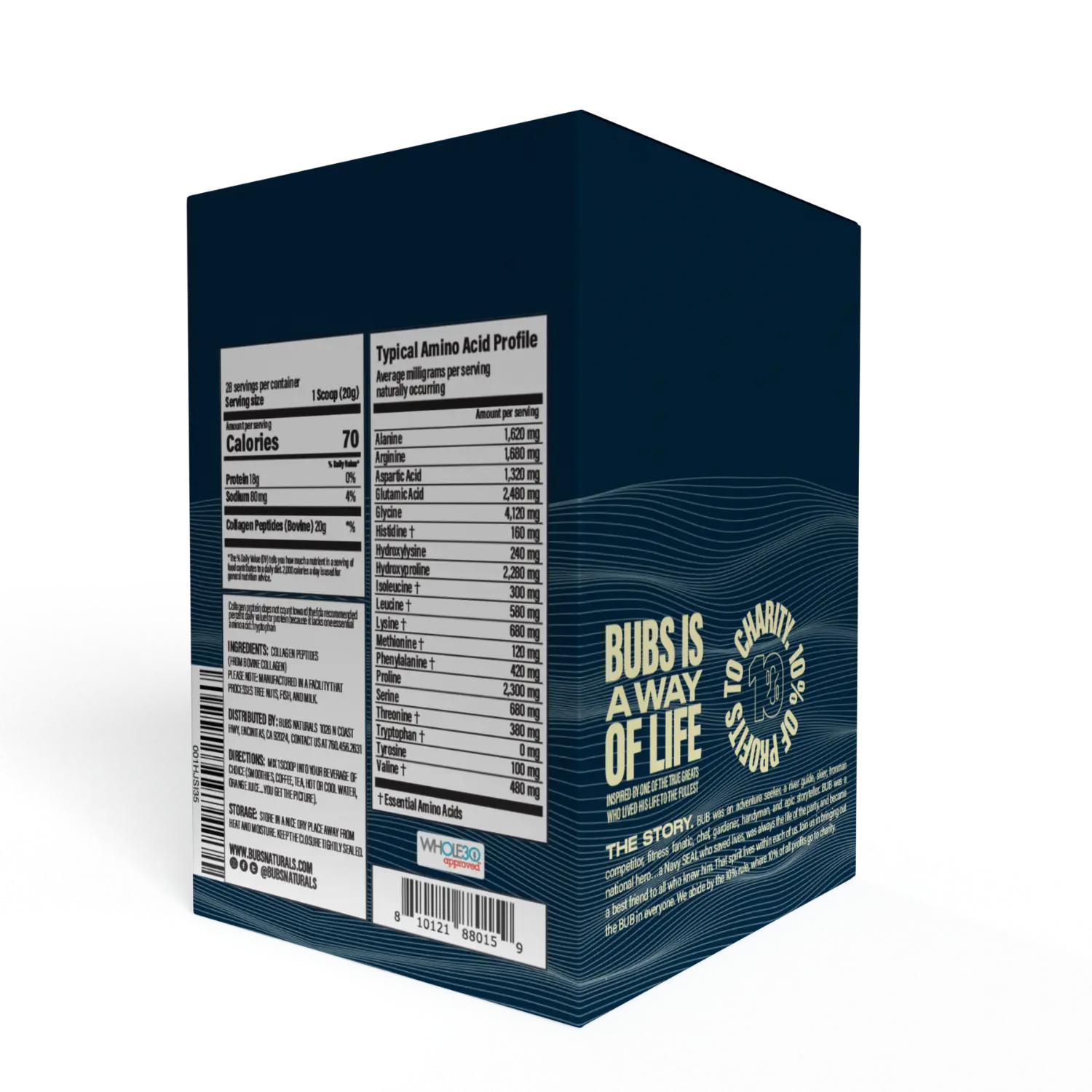 Collagen Peptides Stick Pack CASE PACK (6-20ct cartons)