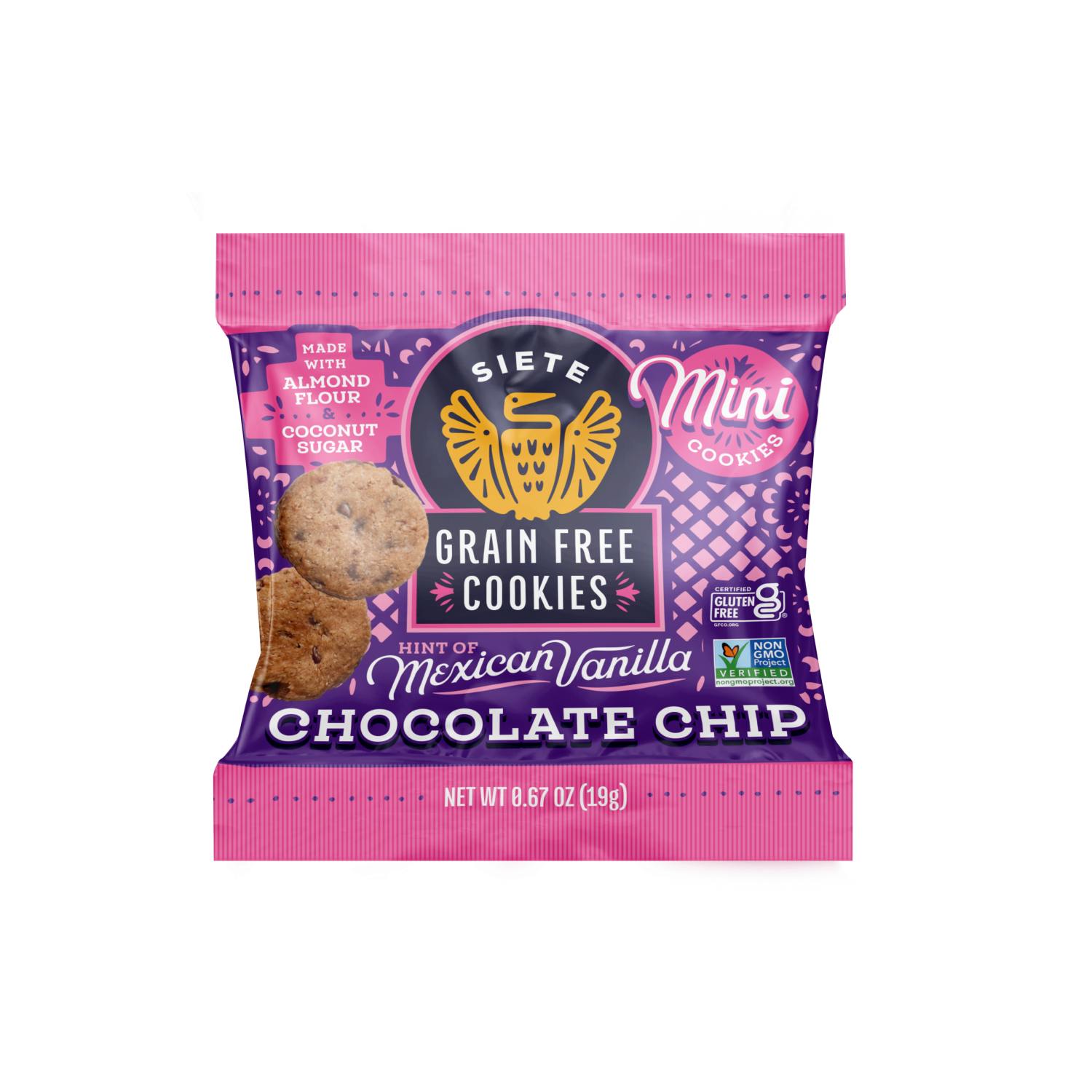 Mini Mexican Vanilla Chocolate Chip Cookies 0.67oz  - 120 bags