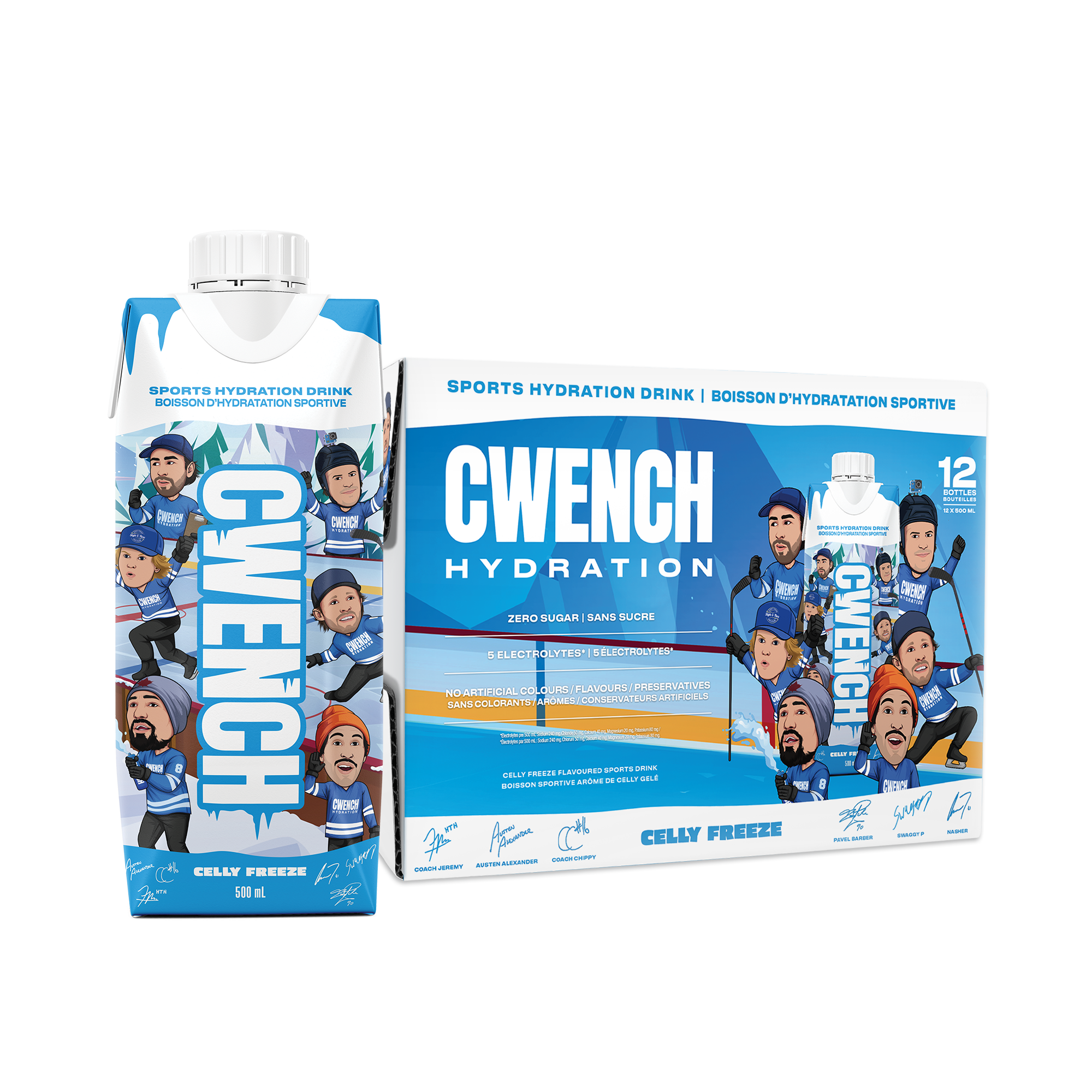 CWENCH Sports Drink Celly Freeze 12-pack