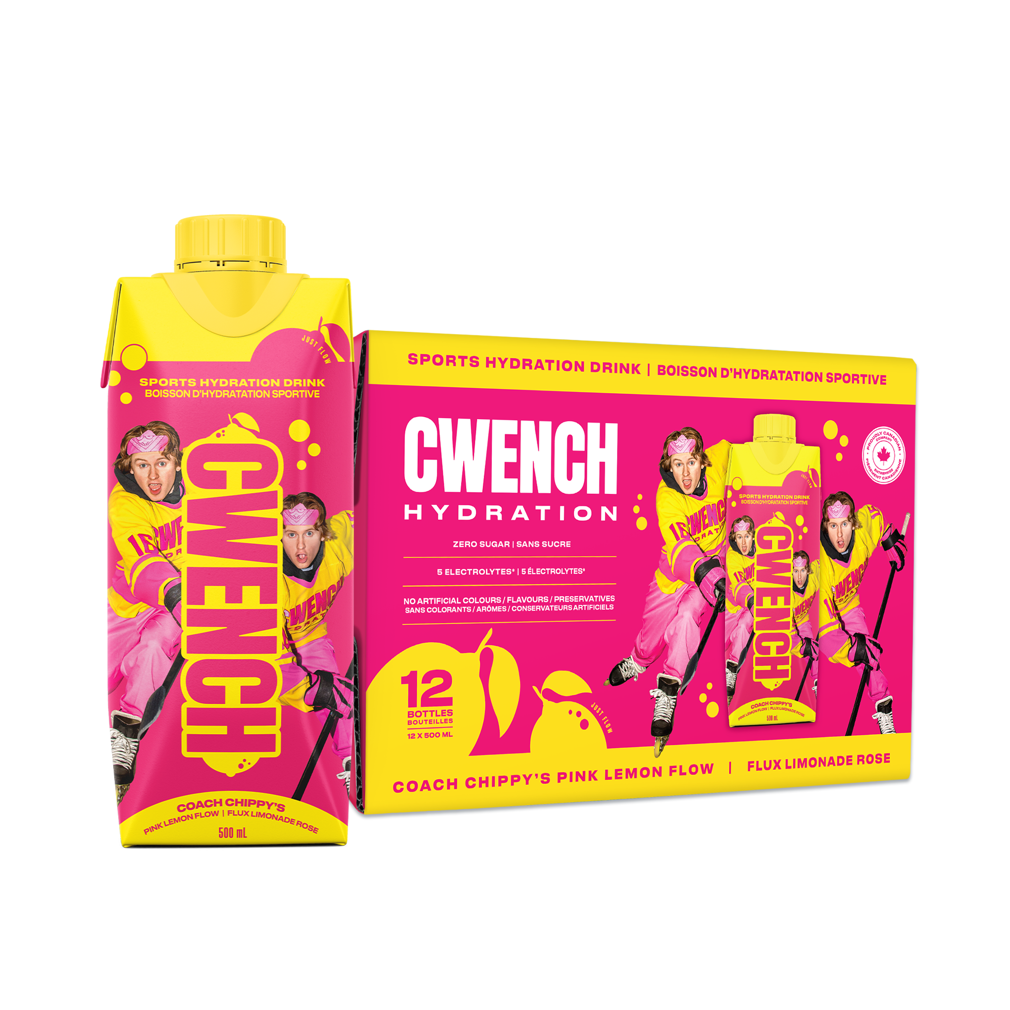 CWENCH Sports Drink Pink Lemonade 12-pack