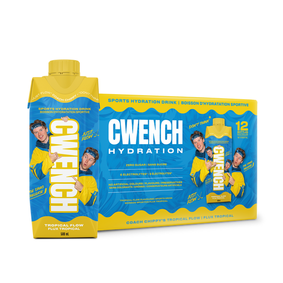 CWENCH Sports Drink — Tropical Flow (12-pack, 16.9oz)