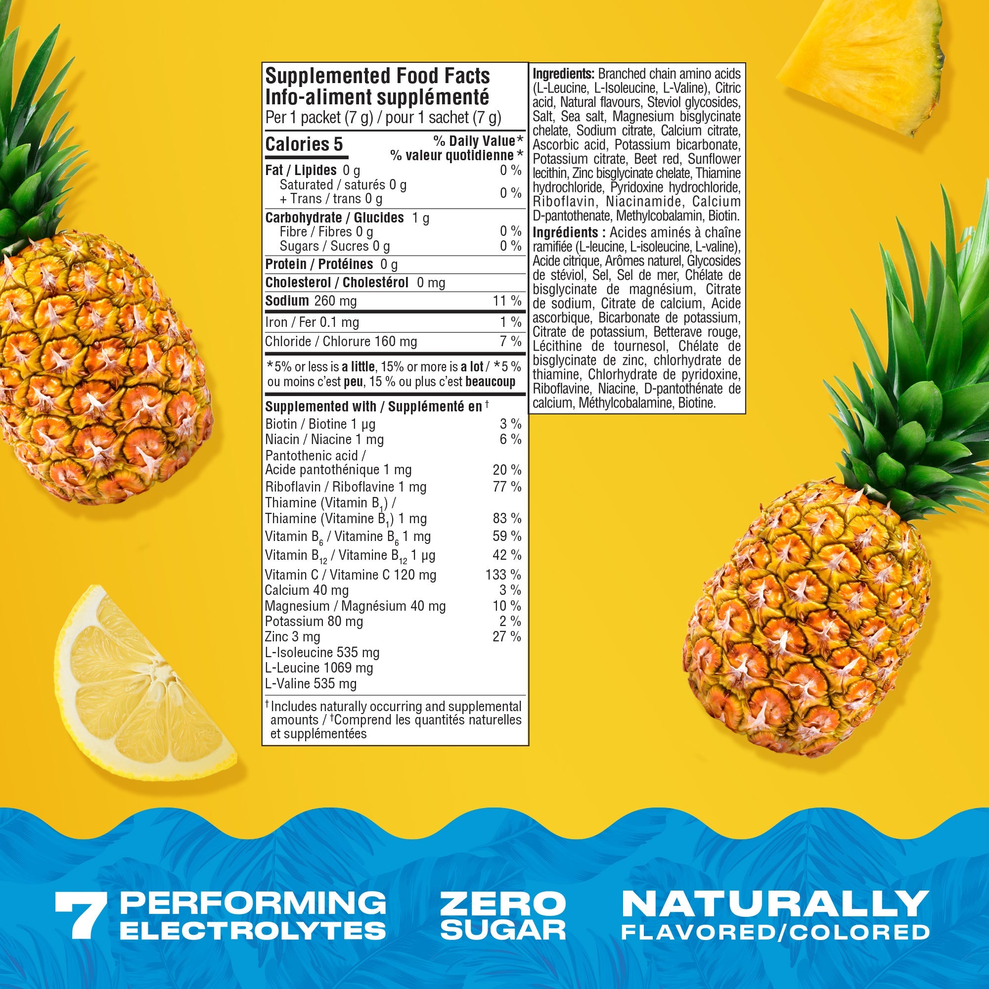 CWENCH Hydration Mix Tropical Flow — Nutrition Facts