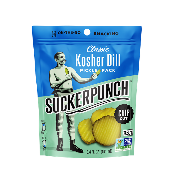SuckerPunch Classic Dill Pickle Chips Box - 180 Packs