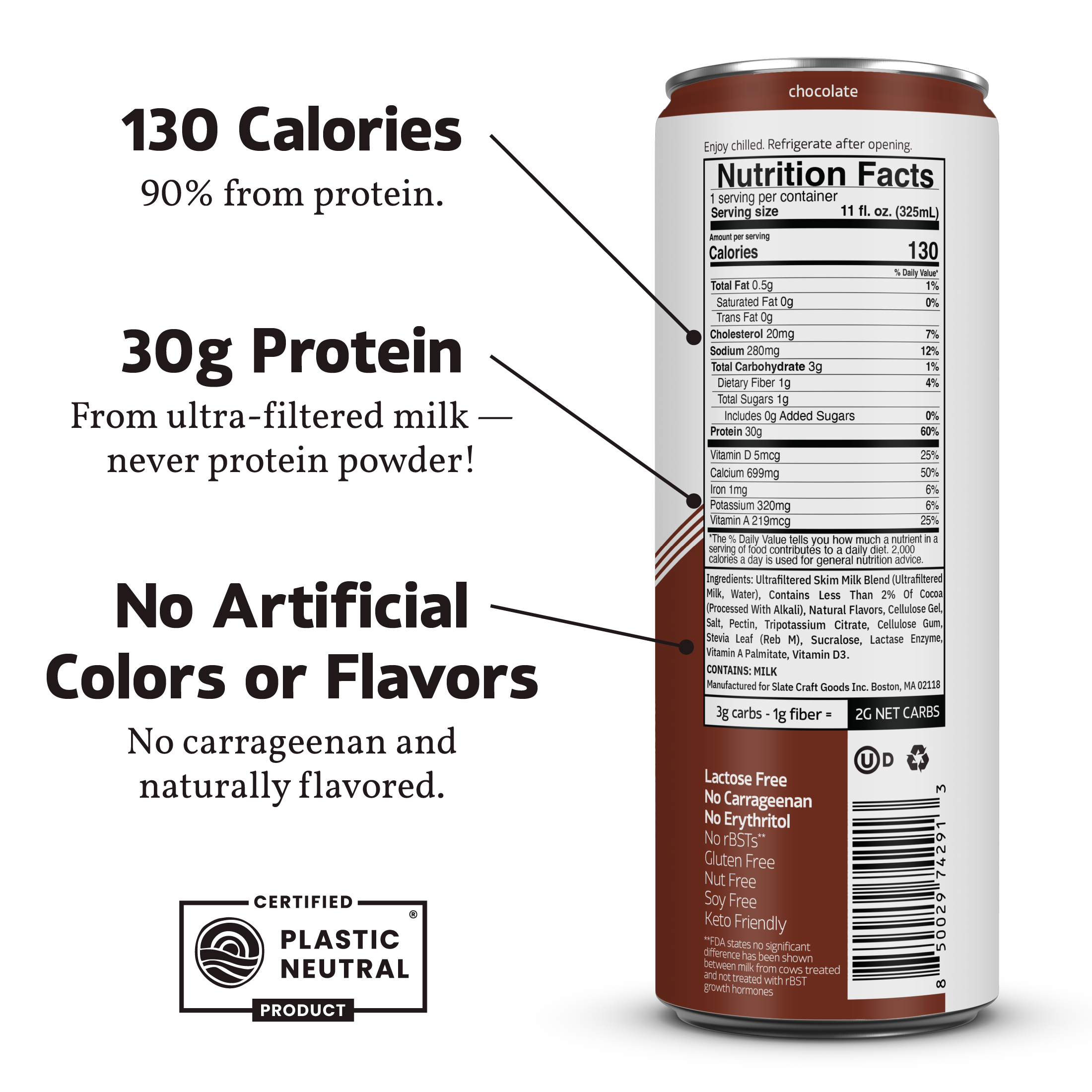 Chocolate 30G nutrition facts