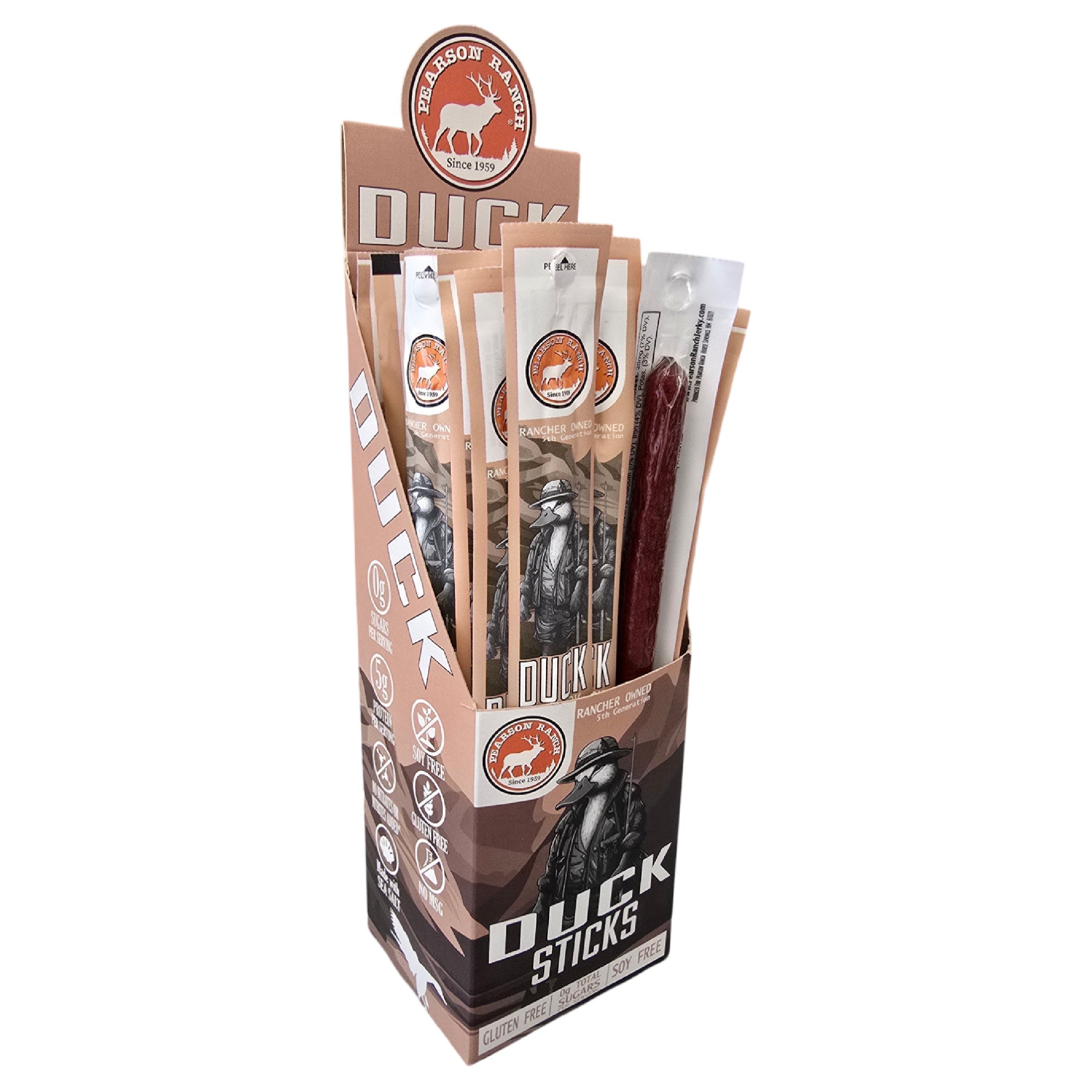 Pearson Ranch Duck Single Snack Stick - 24 Count Caddy