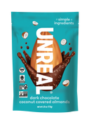 UNREAL - Dark Chocolate Coconut Covered Almonds (Case of 6 Bags, 4 oz each)