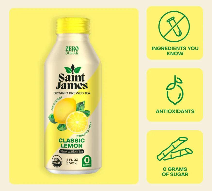 Saint James Classic Lemon Black Tea (12 Count)