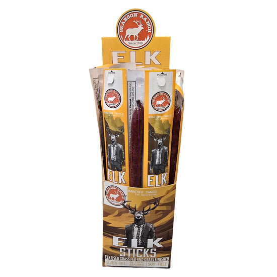Pearson Ranch Elk Single Snack Stick - 24 Count Caddy
