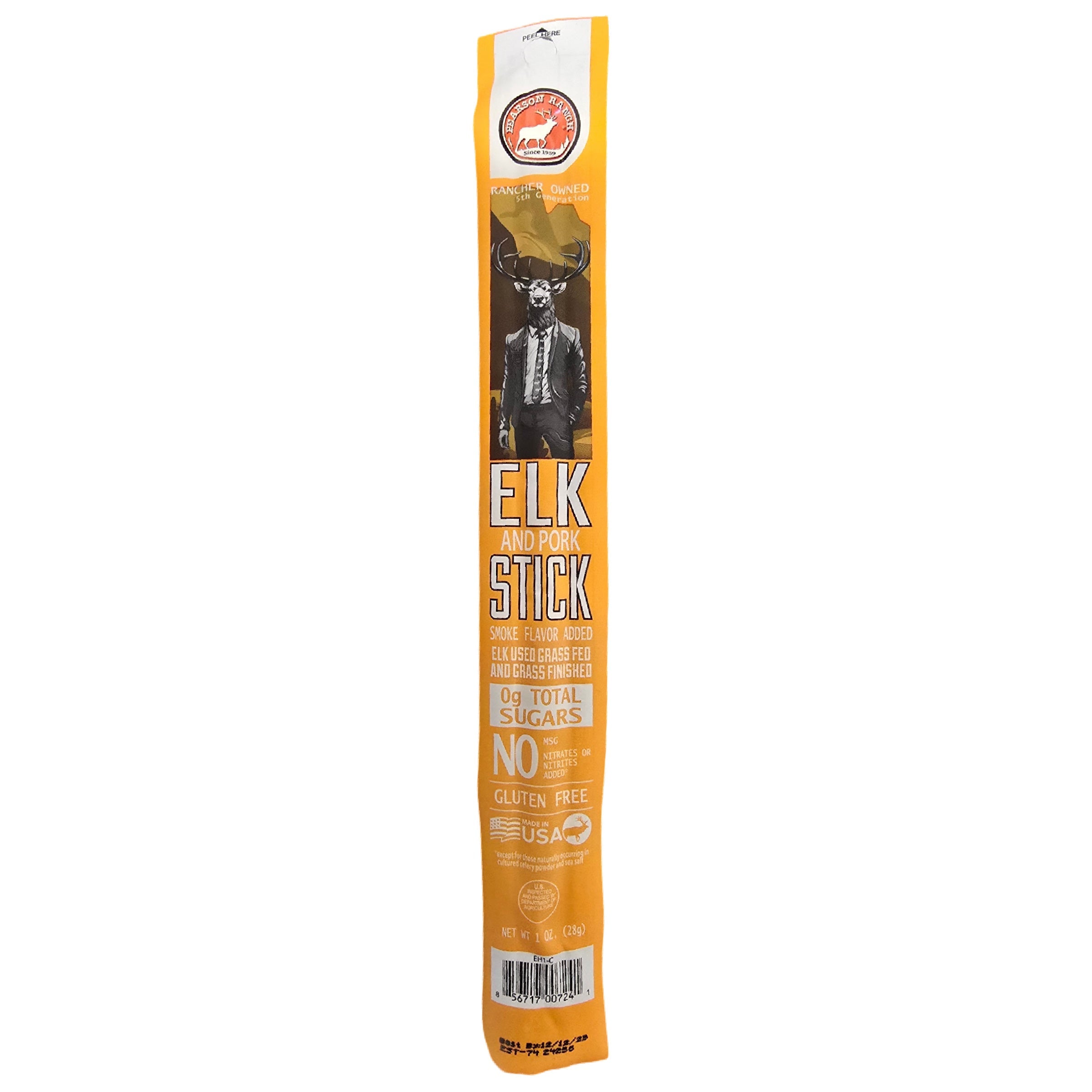 Pearson Ranch Elk Single Snack Stick - 24 Count Caddy