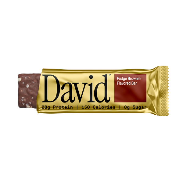 David Protein Bar, Fudge Brownie (12 Pack)