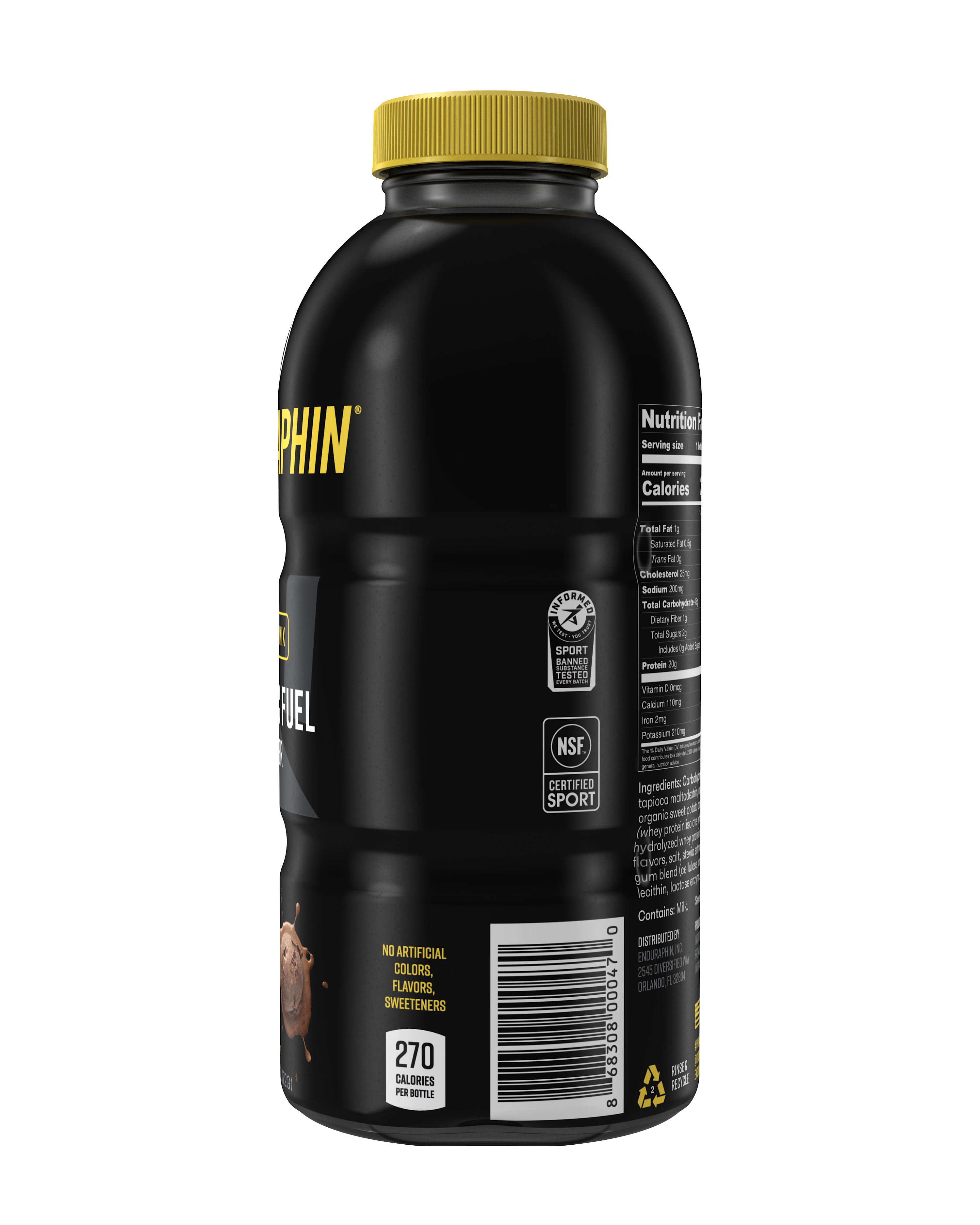 Enduraphin Athletic Fuel PHINTECH™ Bottle - Chocolate