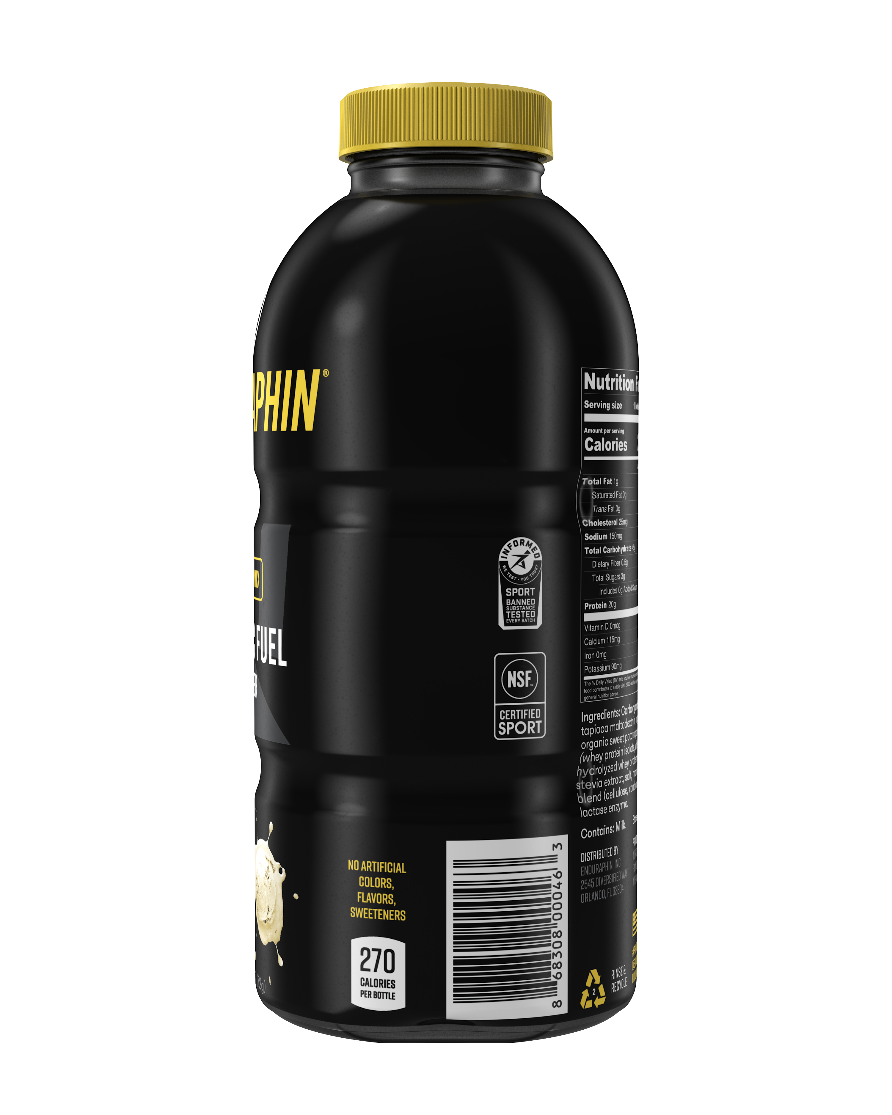 Enduraphin Athletic Fuel PHINTECH™ Bottle - Vanilla
