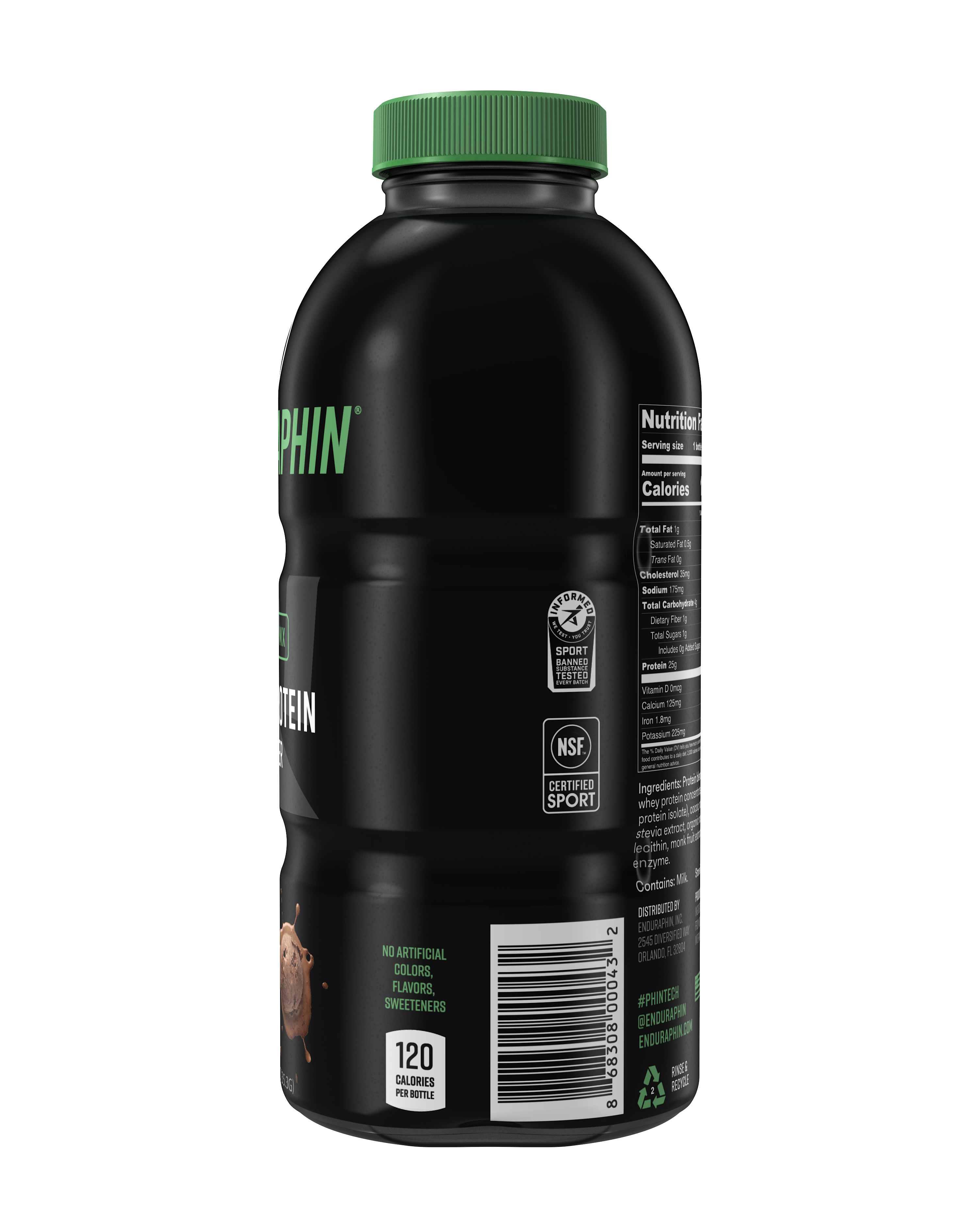 Enduraphin Whey Protein PHINTECH™ Bottle - Chocolate