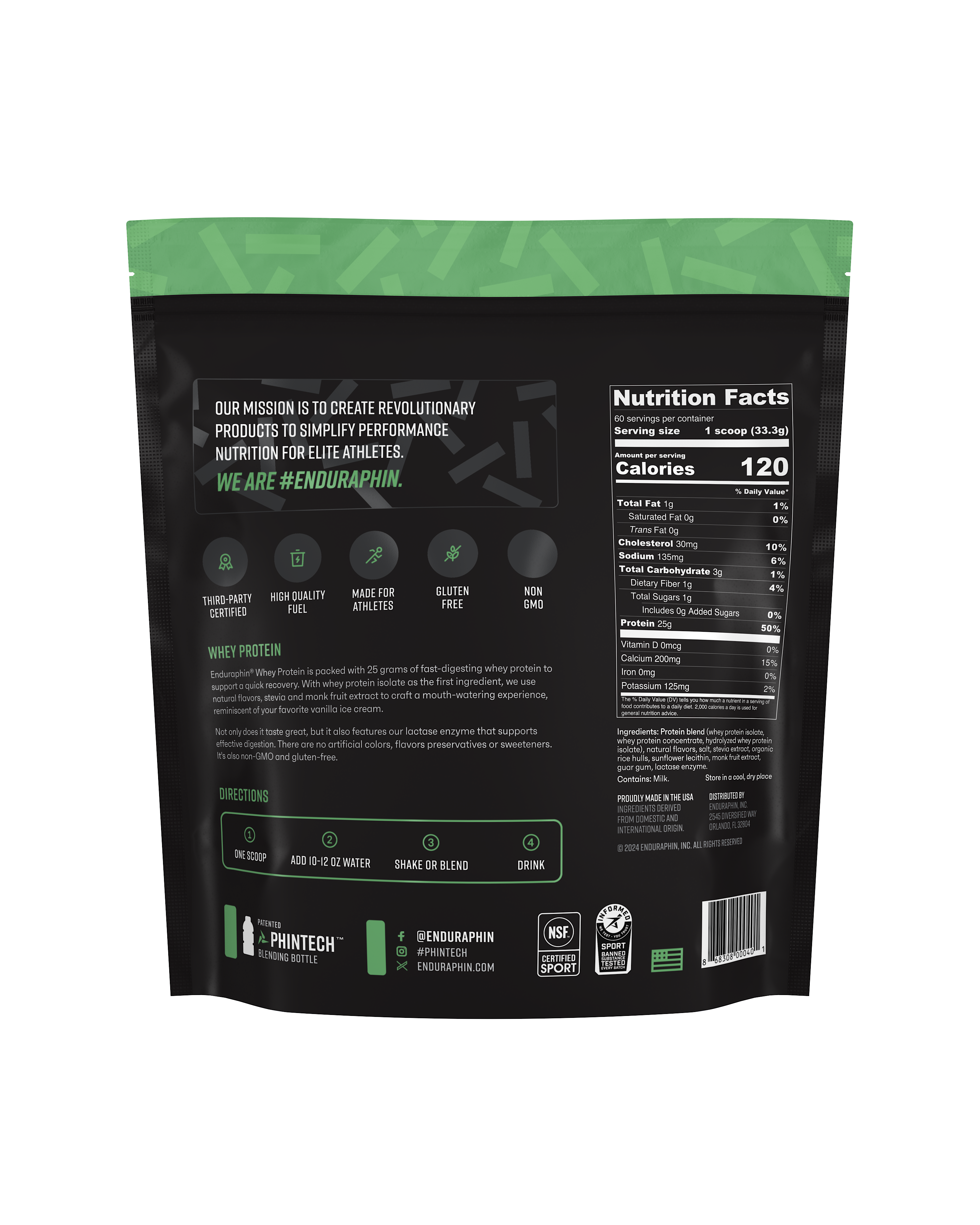 Enduraphin Whey Protein Pouch - Vanilla