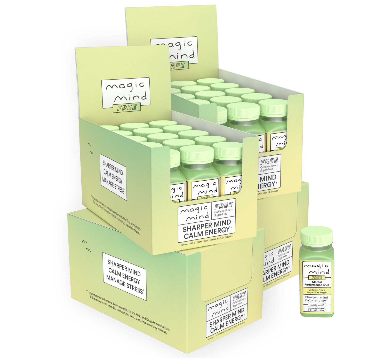 Magic Mind FREE - 0 mg caffeine (60 Bottles)