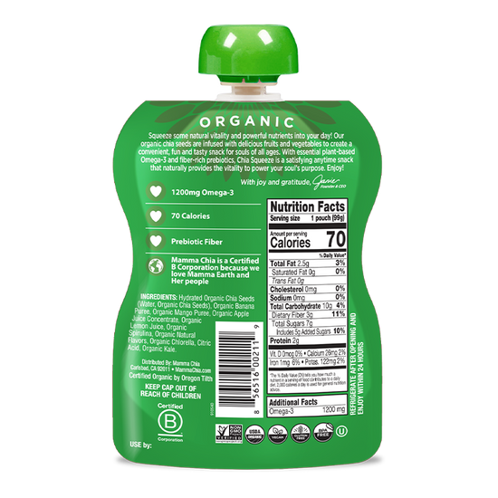 Green Magic Organic Chia Squeeze
