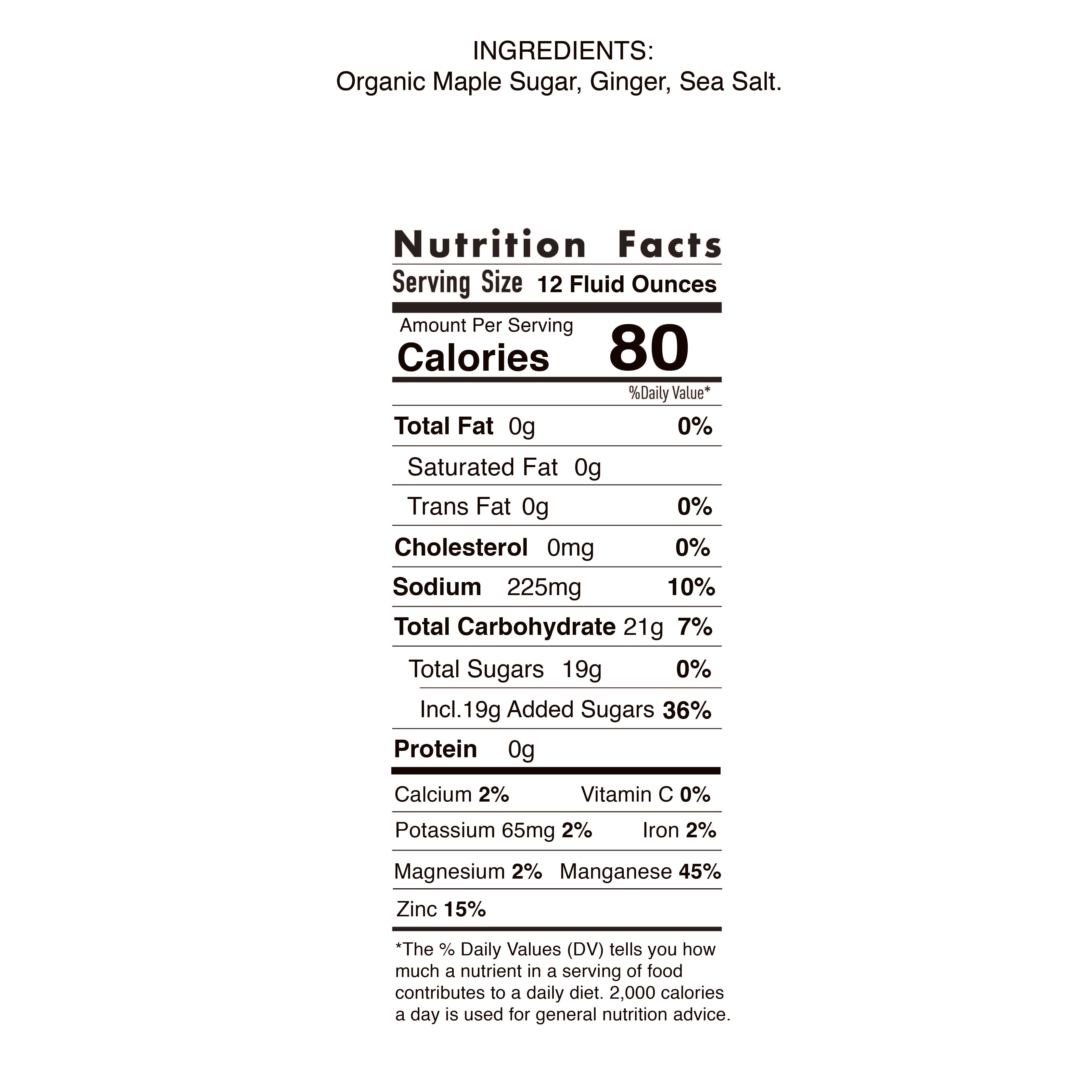 UnTapped Ginger Mapleaid Hydration (80-400 Pack)