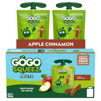 GoGo SqueeZ Apple Cinnamon Applesauce Pouch 3.2oz case