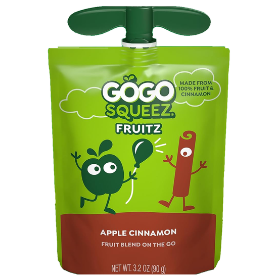 GoGo SqueeZ Apple Cinnamon Applesauce Pouch 3.2oz (48ct)