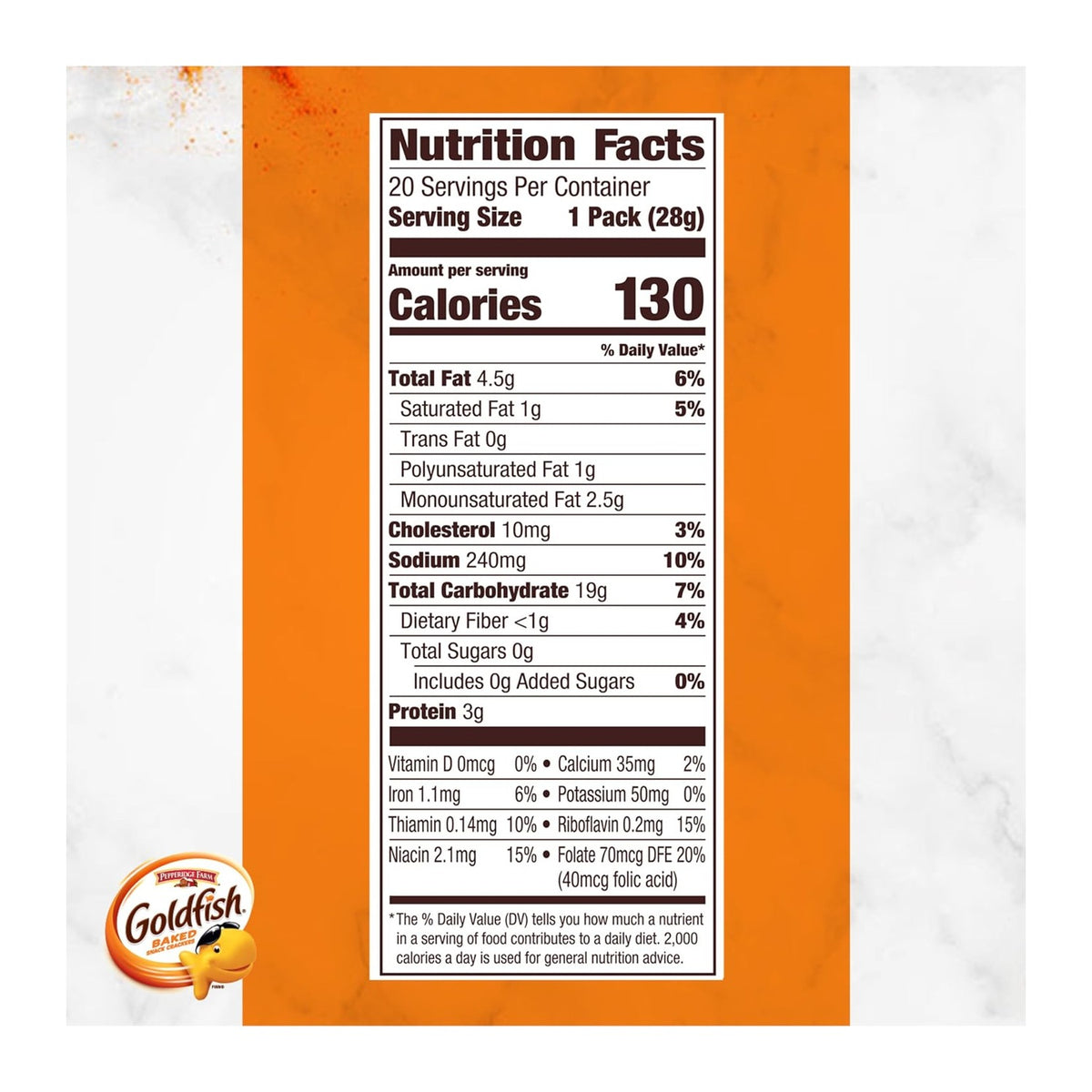 Goldfish Cheddar Crackers 1oz (20ct)