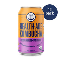 Health-Ade Kombucha in Cans — Passion Fruit-Tangerine (12-pack, 11.5oz)