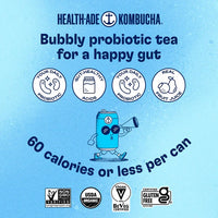 Health-Ade Kombucha in Cans — Pomegranate Blueberry (12-pack, 11.5oz)