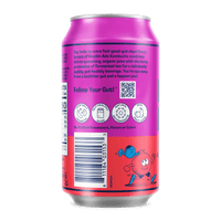 Health-Ade Pomegranate Blueberry Kombucha can, left side