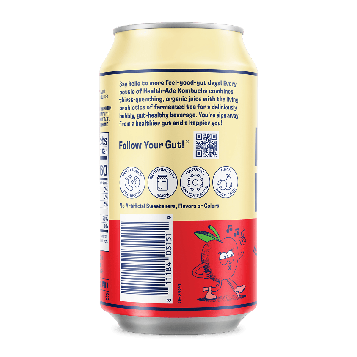 Health-Ade Kombucha in Cans — Pink Lady Apple (12-pack, 11.5oz)